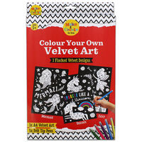Colour Your Own Magical Velvet Art Set