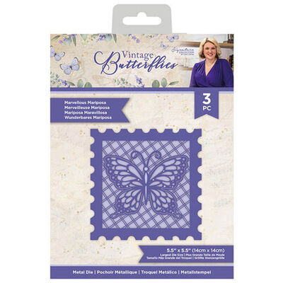 Sara Signature Vintage Butterflies Metal Die: Marvellous Mariposa image number 1
