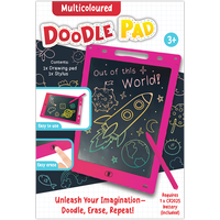 Multicoloured Doodle Pad: Pink