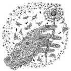Flower Fantasy: A Colouring Journey Through Fantastic Florals image number 3