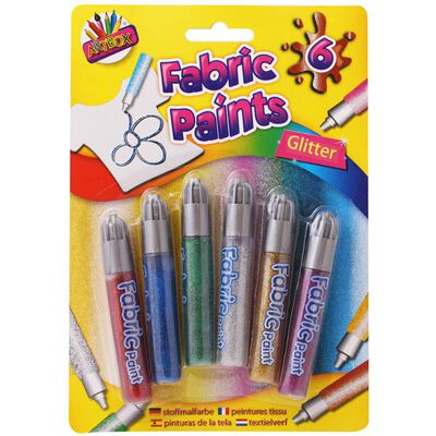 6 Fabric Paints - Assorted image number 2