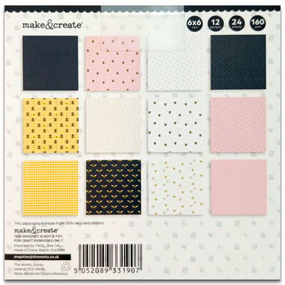 Bee Happy Design Pad: 6&rdquo; x 6&rdquo; image number 2