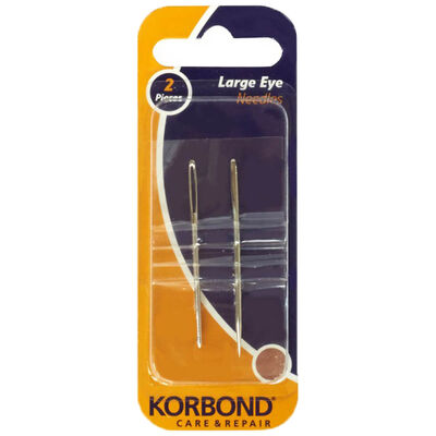 Korbond Large Eye Needles: Pack of 2 image number 1