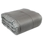 Grey Soft Touch Cotton Weighted Blanket 150 x 200cm - 6.8kg image number 2