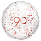 18 Inch Rose Gold 90th Helium Balloon image number 1