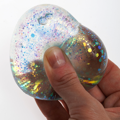 Glitter Heart Squishies: Assorted image number 4