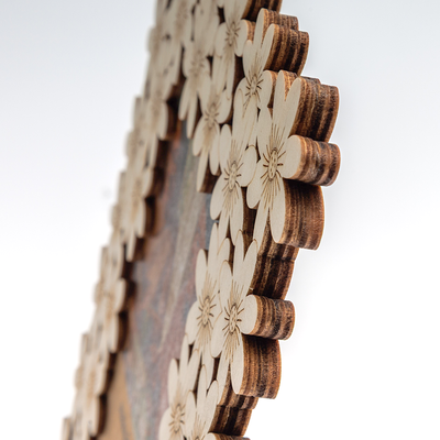 Wooden Flower Frame 15 x 10cm image number 3