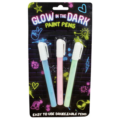 Glow in the Dark Paint Pens: Pack of 3 image number 1