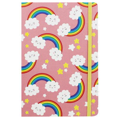 A5 Rainbows Design Lined Case Bound Notebook image number 1