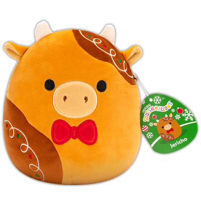 Squishmallows Plush: Jericho the Gingerbread Cow image number 1