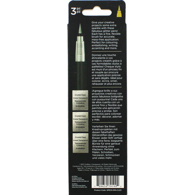 Spectrum Noir Sparkle Glitter Brush Pens: Pack of 3 image number 2