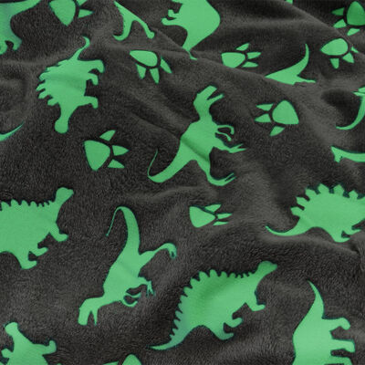 Glow In The Dark Blanket: Dinosaur image number 3