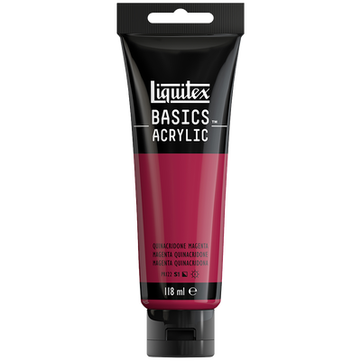 Liquitex Basics Acrylic Quinacridone Magenta: 118ml image number 1