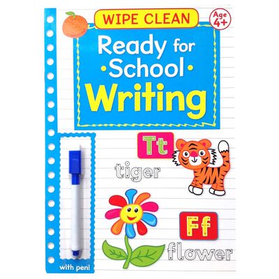 Wipe Clean Ready for School Book With Pen: Age 4 image number 1