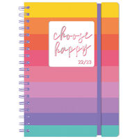 A5 Choose Happy 2022-2023 Day a Page Academic Diary