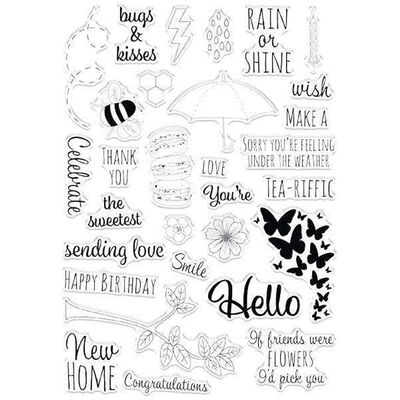 Crafters Companion Clear Acrylic Stamps - Sweet Florals image number 2