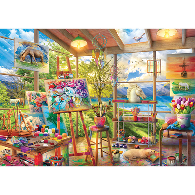 The Artist&rsquo;s Studio 1000 Piece Jigsaw Puzzle image number 2