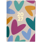 Heart A7 Week to View Pocket Diary 2027 image number 1