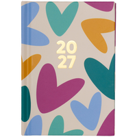 Heart A7 Week to View Pocket Diary 2027