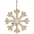 Wooden Hanging Snowflake image number 1
