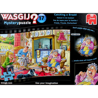 Wasgij Mystery 17 Catching a Break 1000 Piece Jigsaw Puzzle image number 2