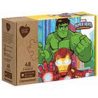 Marvel Superhero Eco-Friendly 48 Piece Jigsaw Puzzle image number 1