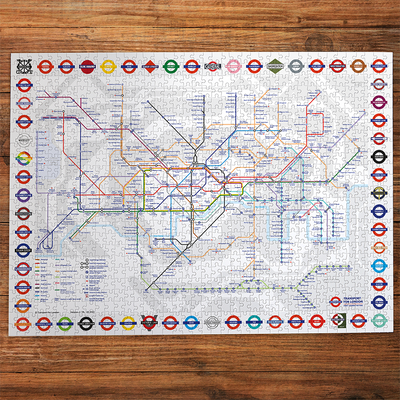 London Tube Map 1000 Piece Jigsaw Puzzle image number 2