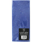 Dark Blue Glitter Tissue Paper - 6 Sheets image number 1