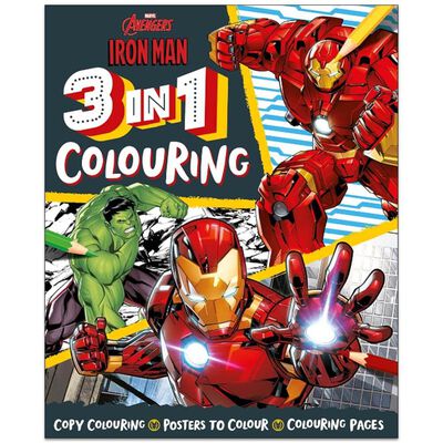 Marvel Avengers Iron Man: 3 in 1 Colouring image number 1