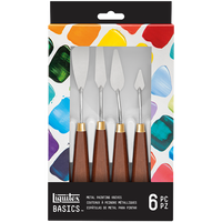 Liquitex Basics Metal Painting Knifes: Pack of 6