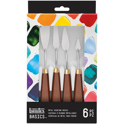 Liquitex Basics Metal Painting Knifes: Pack of 6 image number 1