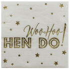 Gold Hen Do Paper Napkins - 16 Pack image number 1