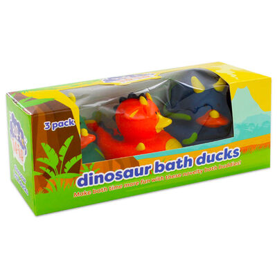 Dinosaur Bath Ducks: Pack of 3 image number 1