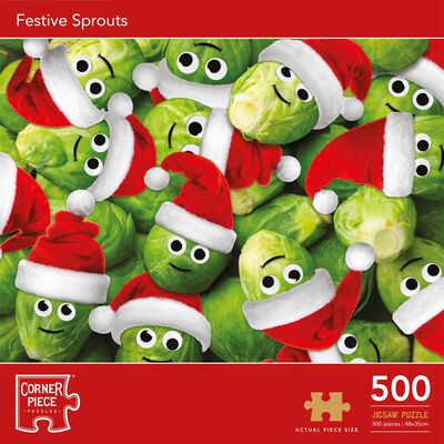Festive Sprouts 500 Piece Jigsaw Puzzle image number 1