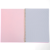 A4 Wiro Pink Pastel Notebook