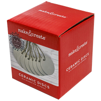 Hanging Cermaic Discs: Pack of 8