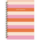 B5 Wiro Pink & Orange Stripes Notebook image number 1