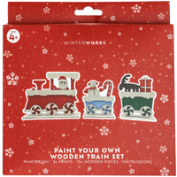 Paint Your Own Wooden Train Set