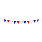 Red, White and Blue 10m Pennant Bunting image number 2