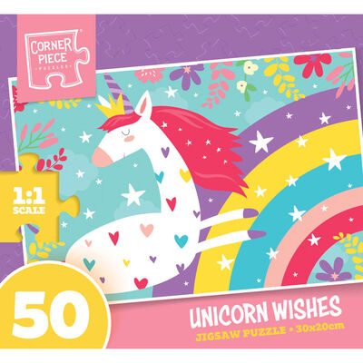 Unicorn Wishes 50 Piece Jigsaw Puzzle image number 1