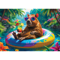 Capybara on Holiday 500 Piece Jigsaw Puzzle
