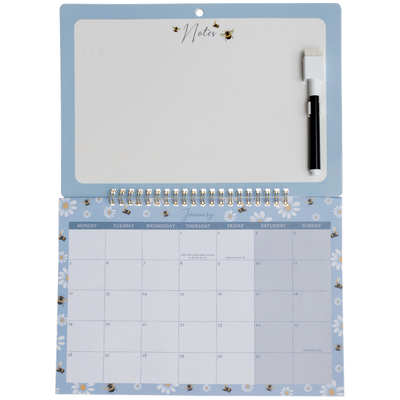 2026 Bee Memo Calendar with Dry Wipe Pen image number 1