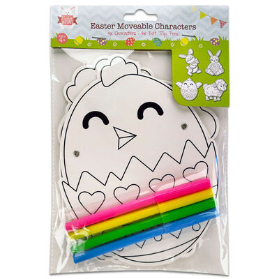 Colour Your Own Easter Moveable Characters image number 1
