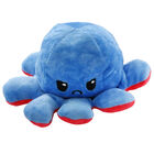 Reversible Octopus Plush Toy: Red & Blue image number 3