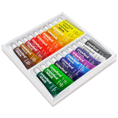 Crawford & Black 12ml Acrylic Paints: Pack of 20 image number 2