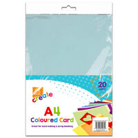 A4 Coloured Card: Pack of 20