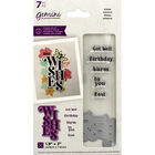 Gemini Floral Sentiment Stamp and Die - Wishes image number 1
