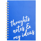 A5 Wiro Blue Thoughts Notebook image number 1