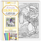 Colouring Canvas: Tropical Masterpieces Book & Marker Set image number 1