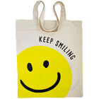 Cotton Keep Smiling Shopping Bag image number 1